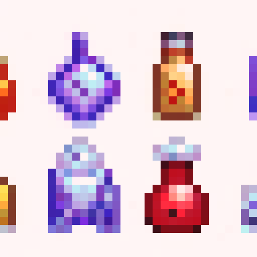Magical spell potions, dungeons and dragons, lab scientist experiment.