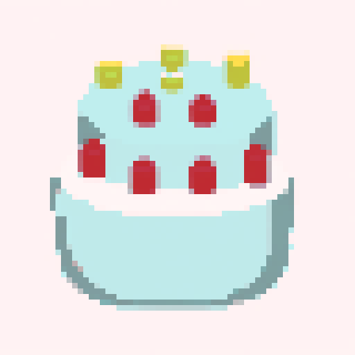 pixel art with a white background and a contour for the shape

