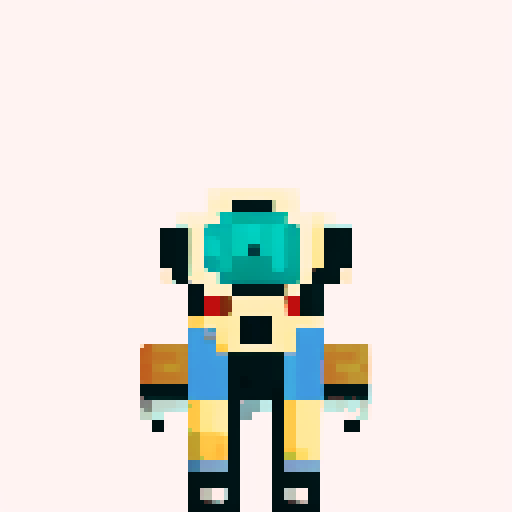 Space explorer exactly like the attached image but in a different space suit
