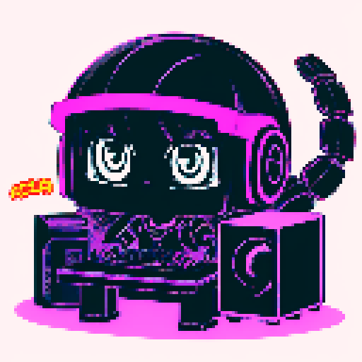 cute cyberpunk scorpion with human head, human head is from anime inspired character with vibrant hair, expressive eyes, and a playful smile, scorpion is playing computer games, tables with potato chips and coca cola