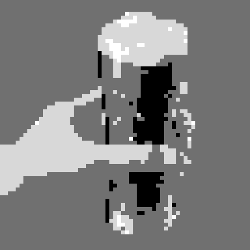 hand pouring draft beer, close up, fantasy 8 bit style, pixel art, vibrant colors, foam overflowing, carbonation fizzing