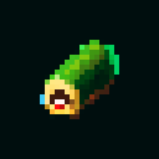 pixel art 2d wood log