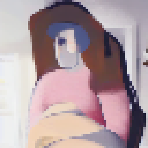 Image of a sitting woman