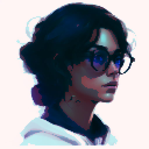 college student with spectacles