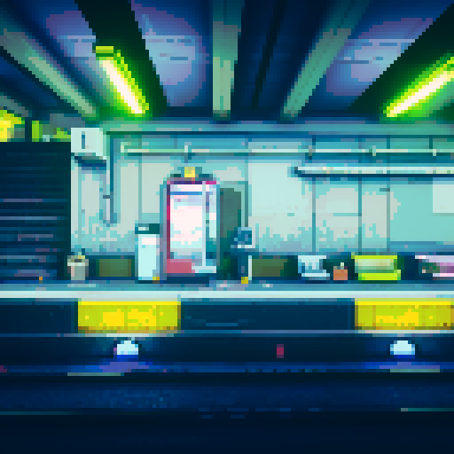 Underground train station