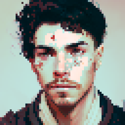 A person's face is overgrown with a beard and mustache, old age comes