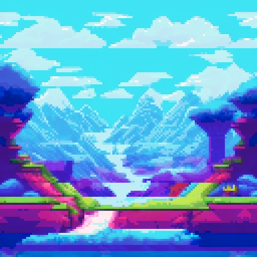 Pixel park, side scroller game