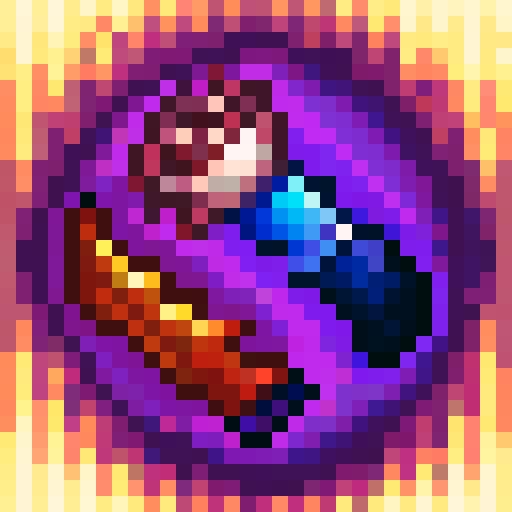 fisticon speed, vibrant orange, pixelated, game icon, skillfully crafted, intricate details, 32x32 pixels, sRGB colors, close-up view, portrait style, dynamic shading, glossy finish