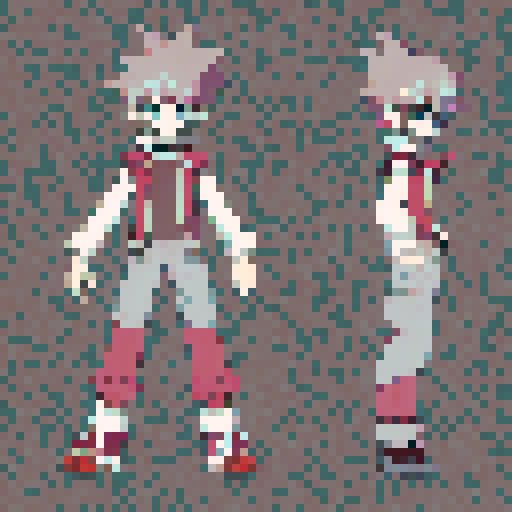 walking animation sprites of a 2d platform game representing the main character Kropotkin, an early 20th century anarchist with a long white beard and round glasses