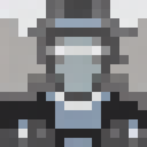 1-bit grandpa portrait