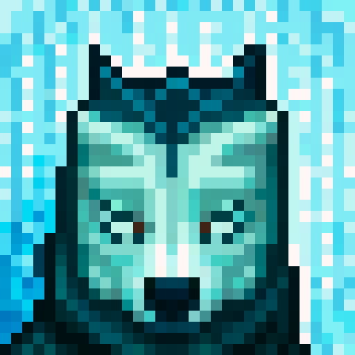 wolf avatar, portrait, glowing eyes, sexy