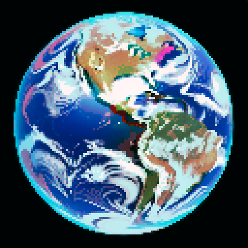 Bright, beautiful, vibrant earth