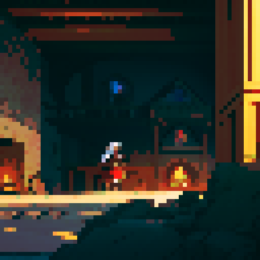 forge, smithing, building, inside, fire, instruments, medieval