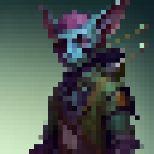 Cartoony goblin archer with exaggerated proportions and bold black outlines in a dynamic Anime style.