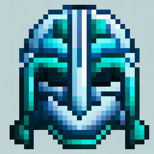 frosted pointed king crown, blue and teal colors