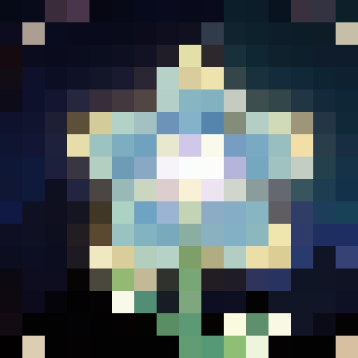FlowerTP, vibrant petals, delicate stem, game icon, 16x16, pixel art, close up, portrait