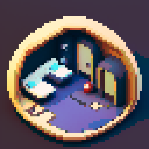 The interior of a small, rounded spaceship interior with smooth, curved walls and large windows in the back showing space. In the center is a cryo-pod with a sleeping human inside.