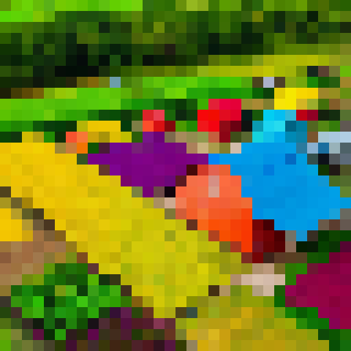 a colorful farm with variety of crops