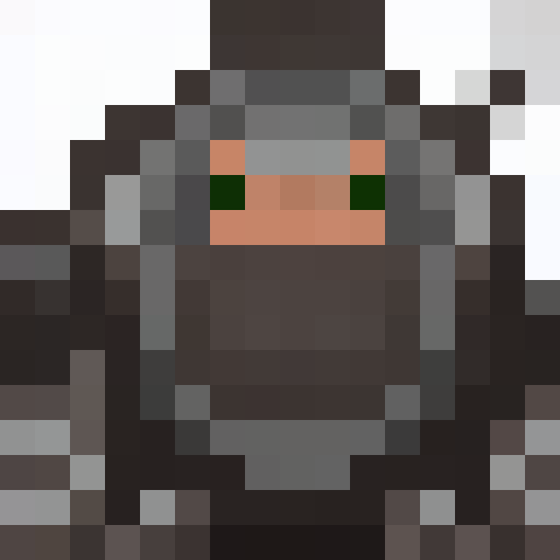 16-bit wizard with a gnarled staff, intense eyes, and a flowing beard, set against a moody, stark contrast, all in a minimalist, monochrome pixel art style.