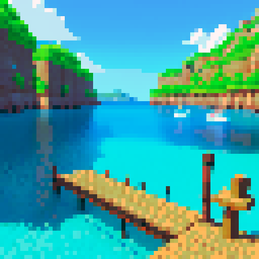 Dock at a fantasy port