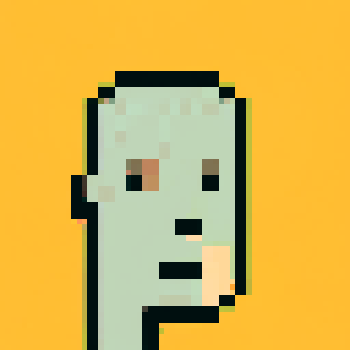 Cryptopunk character with vibrant neon hair, pixelated sunglasses, and a mischievous grin, set against a futuristic cityscape with pulsating holographic billboards and pixel art skyscrapers