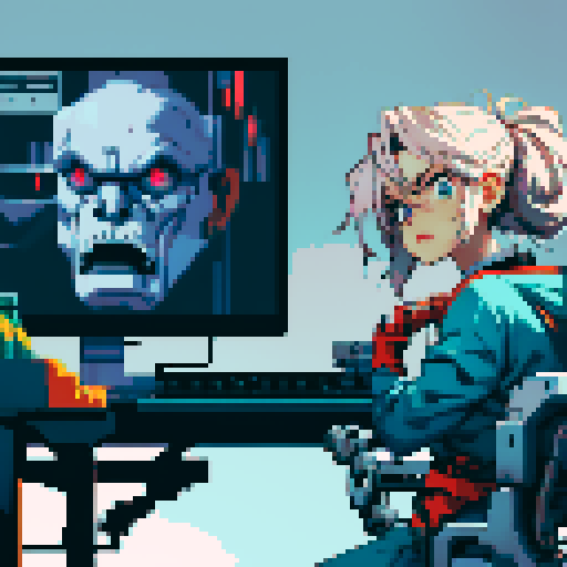 mad scientist with robot