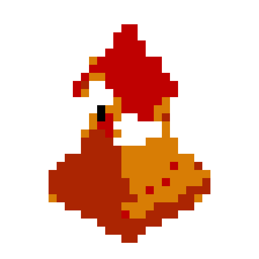 layered triangular red clay shingle tower top. Usable as an asset (clear, thick lines and a white background). 