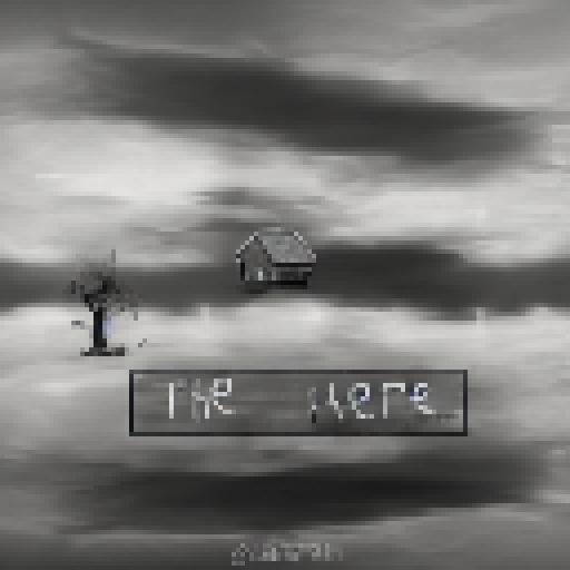 bleak landscape with gray, cloudy sky