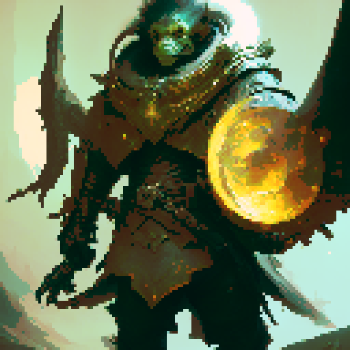 Male Druid, Strong build, Nature themed armor, Imposing stance, Intense glare, Fantasy Medieval RPG