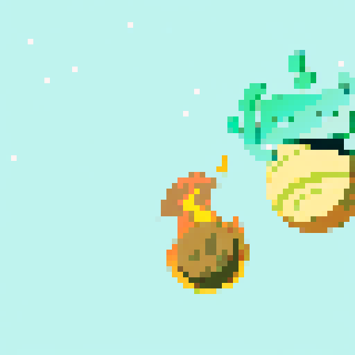 Pixel art background from space