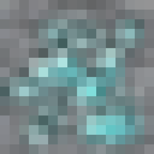 Shimmering veins of iridescent purple and gold, glinting in the low light of a dimly lit cave, with jagged edges and a rough texture, all in the style of a classic video game icon for this 16x16 pixel art portrait