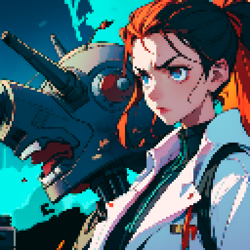 mad scientist with robot