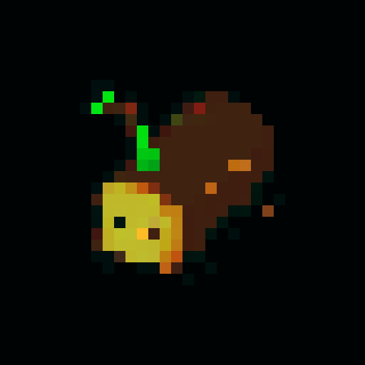 pixel art 2d brown wooden log