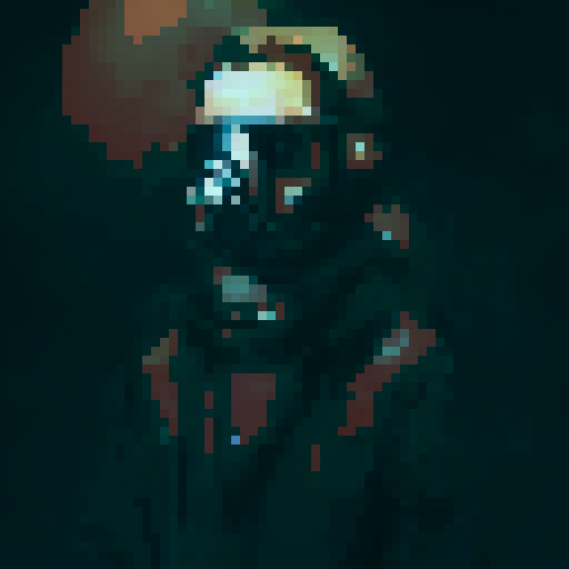 man in trench coat outside on a rainy day wearing gas-mask