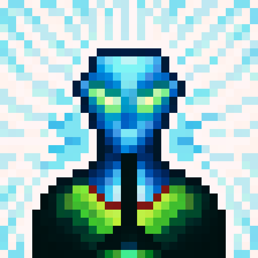 laser beam weapon, game icon, 32x32 pixel art, sRGB, skill art, close up, portrait, futuristic, vibrant colors, glowing, intense energy, sleek design, dynamic composition, metallic shine, high contrast, sharp edges, pixel perfection, detailed rendering