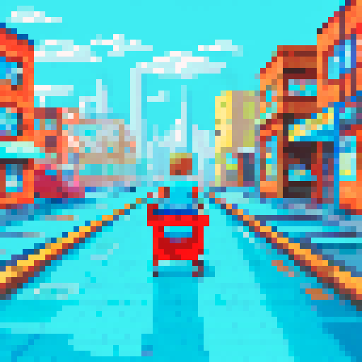 A walking Dad with a Babybuggy on a street