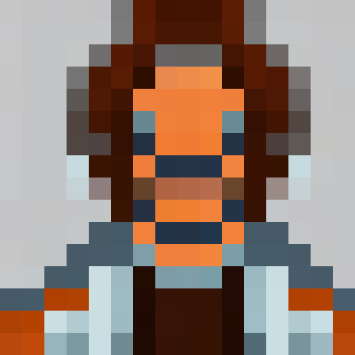 man 2D, pixelart, white background, png