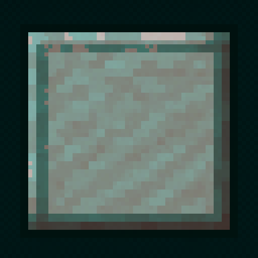 minecraft GUI button hover state, 64x64 pixels, lighter gray stone with border, flat design