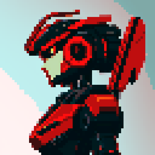 Black and Red mecha