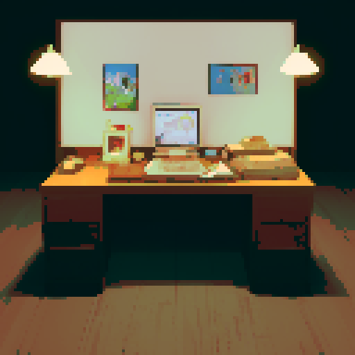 desk
