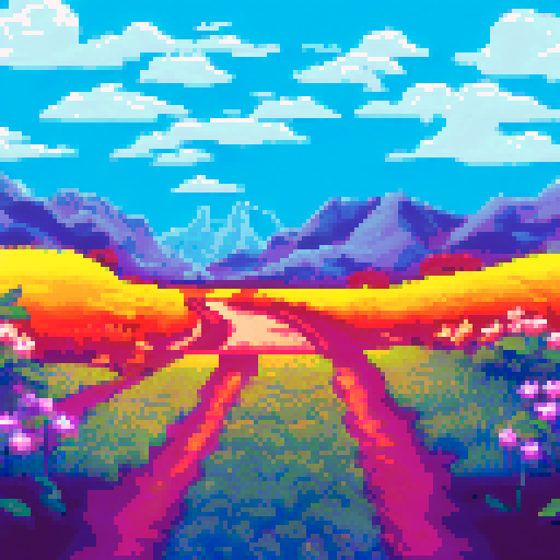 illustration with a meadow, close-up