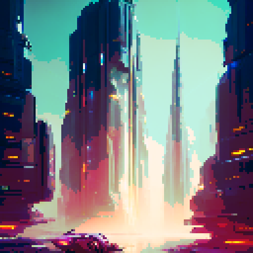 "Sharp-dressed man navigates a futuristic cityscape of towering glass buildings and neon lights, his determined expression reflected in the reflective surfaces around him, all rendered in a sleek, minimalist art style."