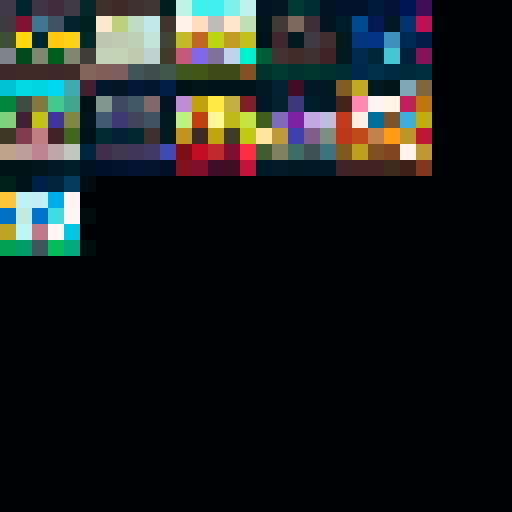 Design a 2D pixel art icon of a treasure chest that is entirely bee-themed, ensuring it matches the straight-on, flat front perspective seen in the reference images. The chest should be comparable in size and occupy a similar space within the frame. The pixel art style should be consistent with the provided examples, using a limited palette that reflects a golden-yellow and black color scheme, synonymous with bees. The chest's surface should mimic a honeycomb's texture, and bee-like details, suc