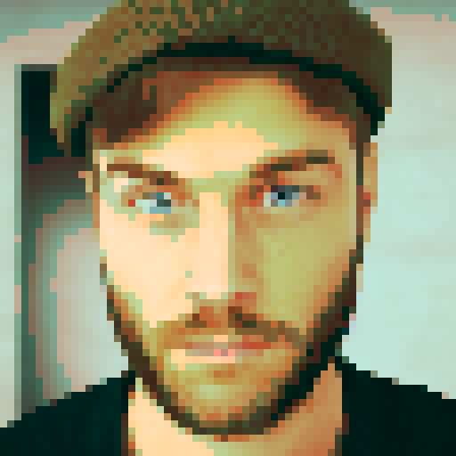 portrait man with blue eyes and beard