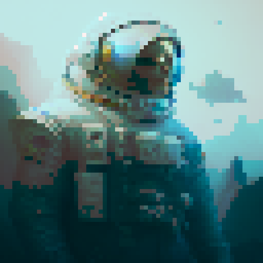 Astronaut, space, ship