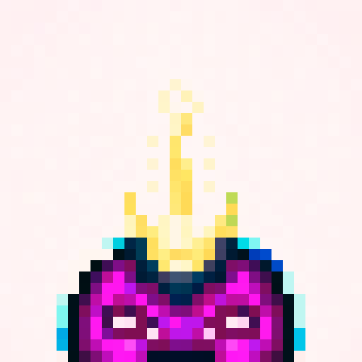 suit, game icon, 32x32 pixel art, sRGB, skill art, close up, portrait, sleek, futuristic, metallic, reflective, high-tech, intricate, detailed, symmetrical, vibrant colors, dynamic, energetic, angular shapes, glowing accents, digital, cyberpunk, augmented reality, neon lights, sharp lines, glossy finish, holographic elements