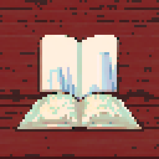 open arcane book, wood pattern background