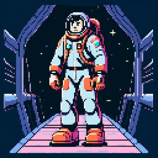 a 54 year old space man with brass knuckles on the bridge of a ship in space