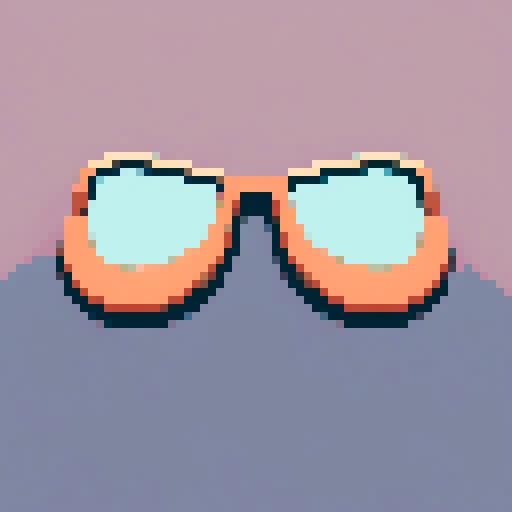 half of a giant copper mustache on a solid color background