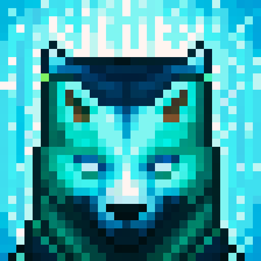 wolf avatar, portrait, glowing eyes